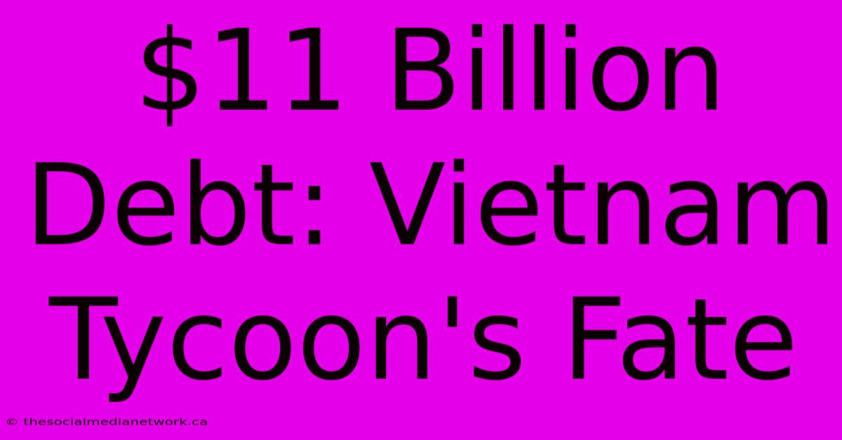 $11 Billion Debt: Vietnam Tycoon's Fate