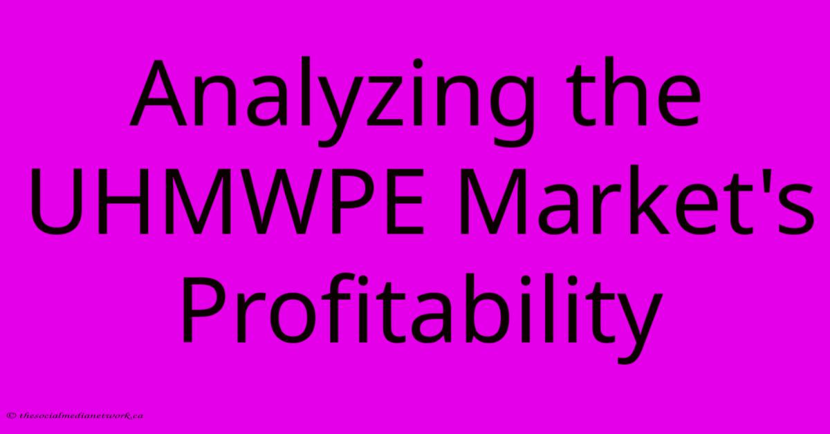Analyzing The UHMWPE Market's Profitability Analyzing The UHMWPE Market's Profitability