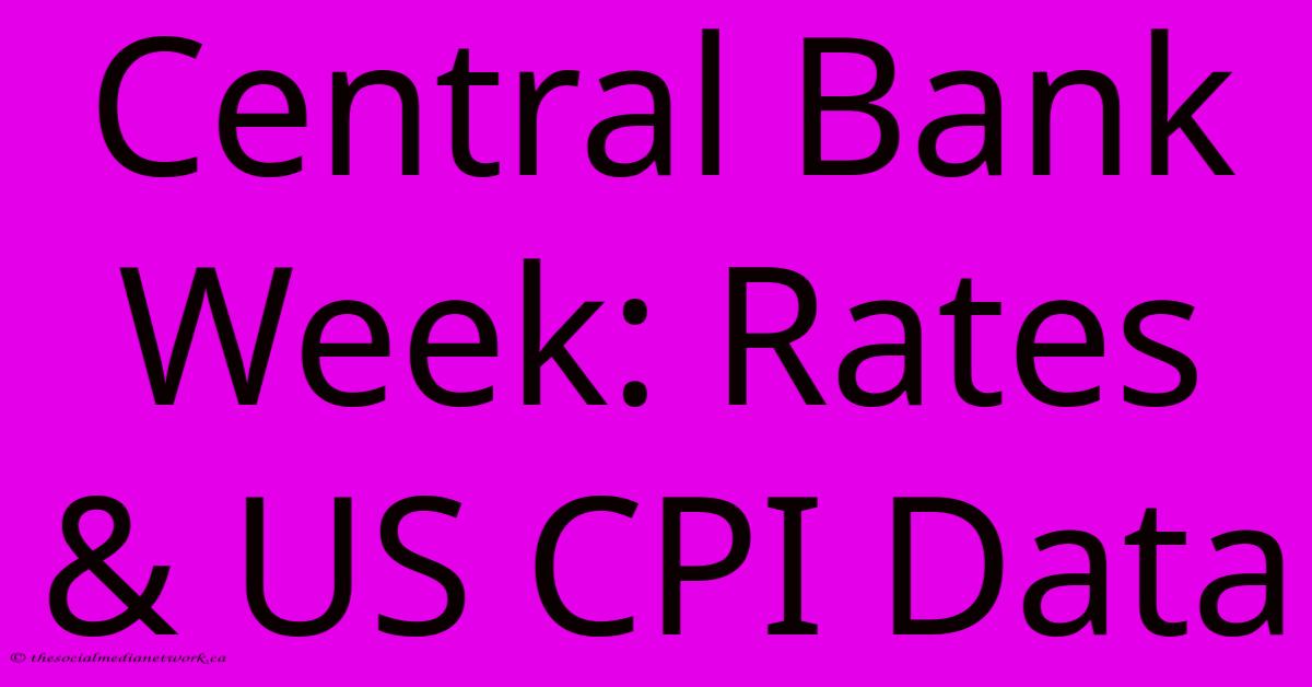 Central Bank Week: Rates & US CPI Data