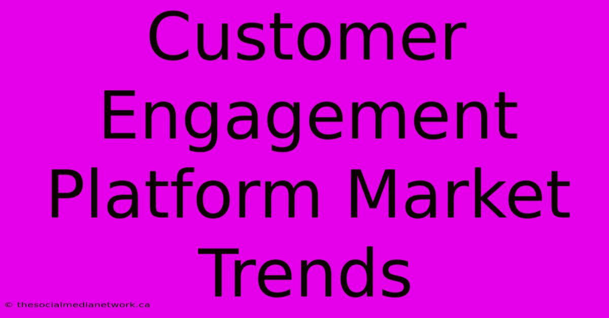 Customer Engagement Platform Market Trends