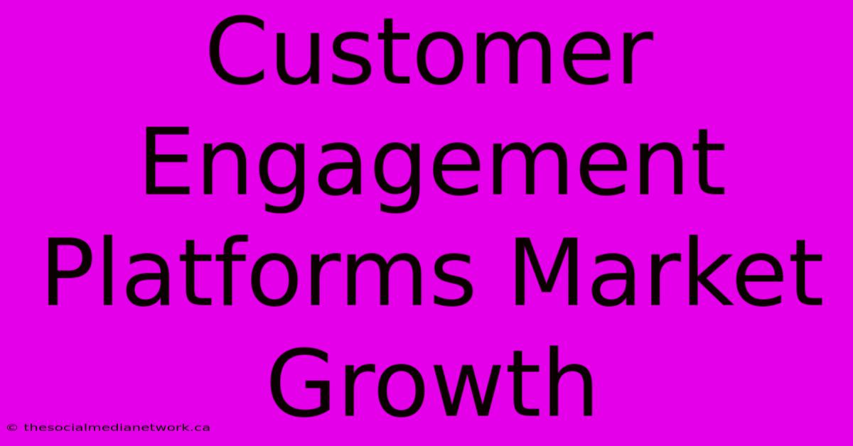 Customer Engagement Platforms Market Growth