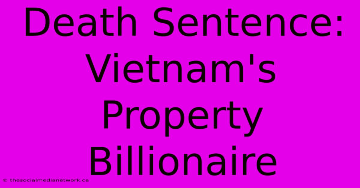 Death Sentence: Vietnam's Property Billionaire