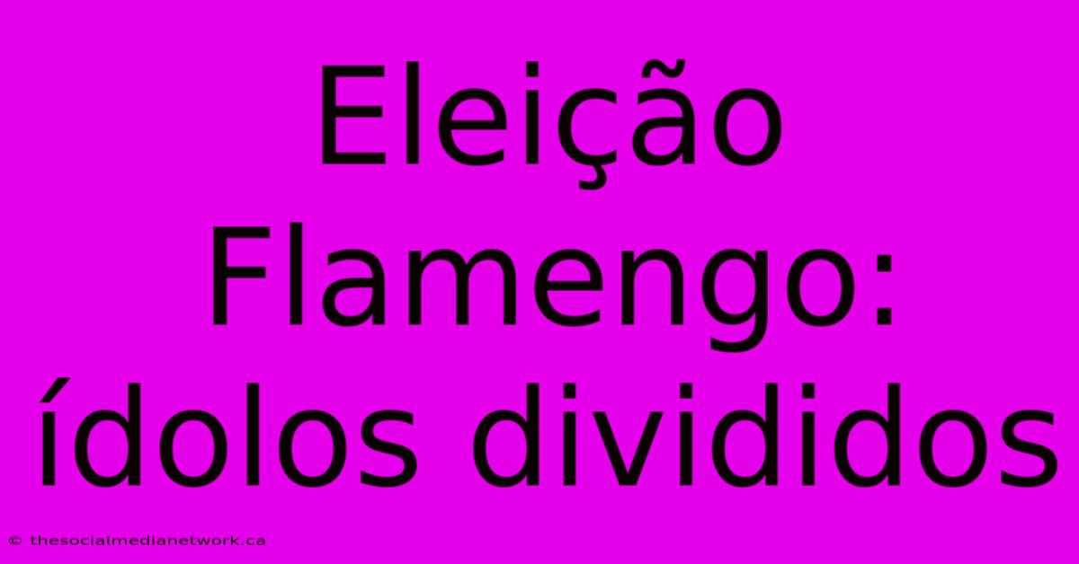 Eleição Flamengo: Ídolos Divididos