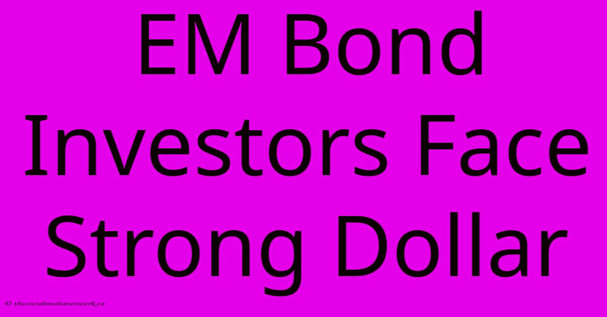 EM Bond Investors Face Strong Dollar