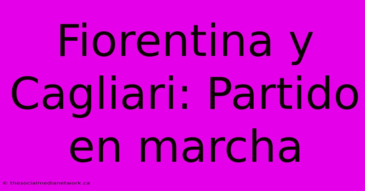 Fiorentina Y Cagliari: Partido En Marcha