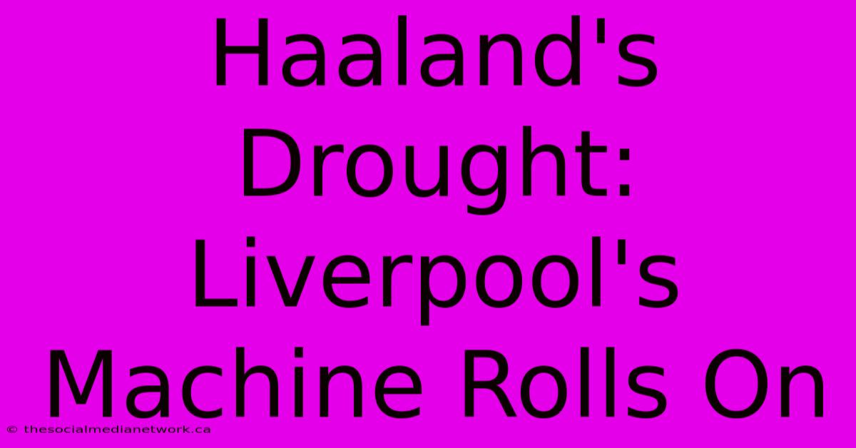 Haaland's Drought: Liverpool's Machine Rolls On