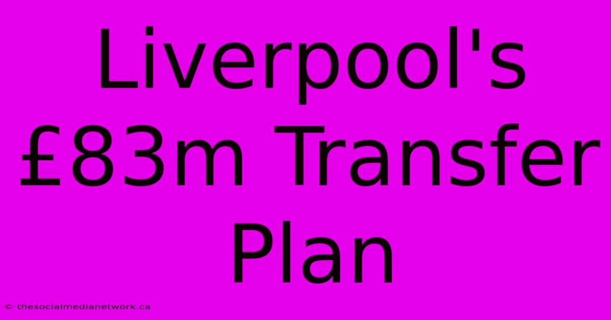 Liverpool's £83m Transfer Plan