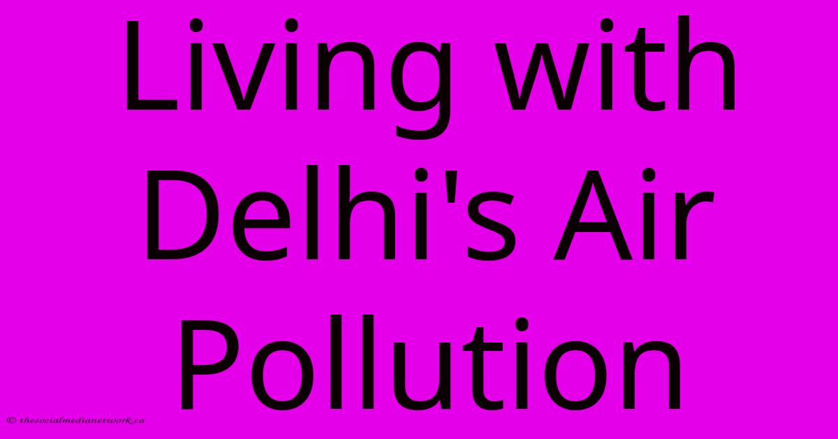 Living With Delhi's Air Pollution Living With Delhi's Air Pollution