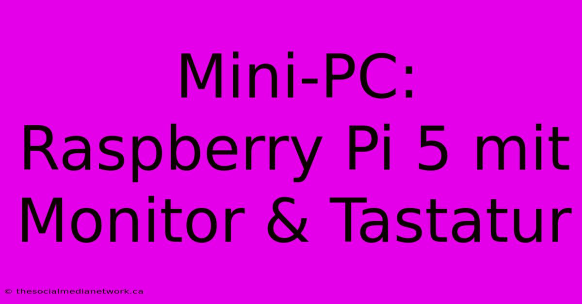 Mini-PC: Raspberry Pi 5 Mit Monitor & Tastatur