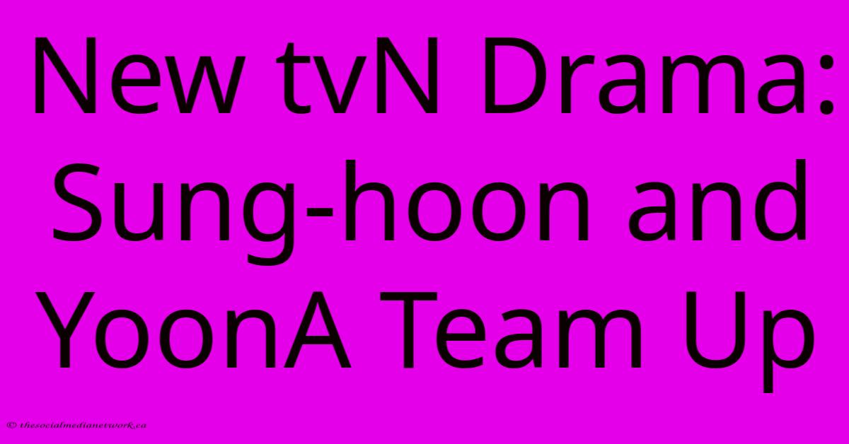 New TvN Drama: Sung-hoon And YoonA Team Up