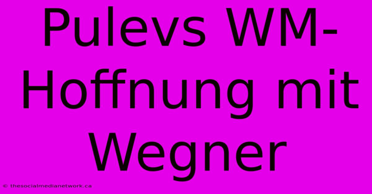 Pulevs WM-Hoffnung Mit Wegner