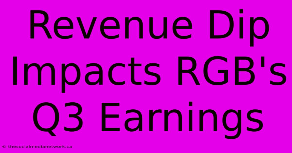 Revenue Dip Impacts RGB's Q3 Earnings