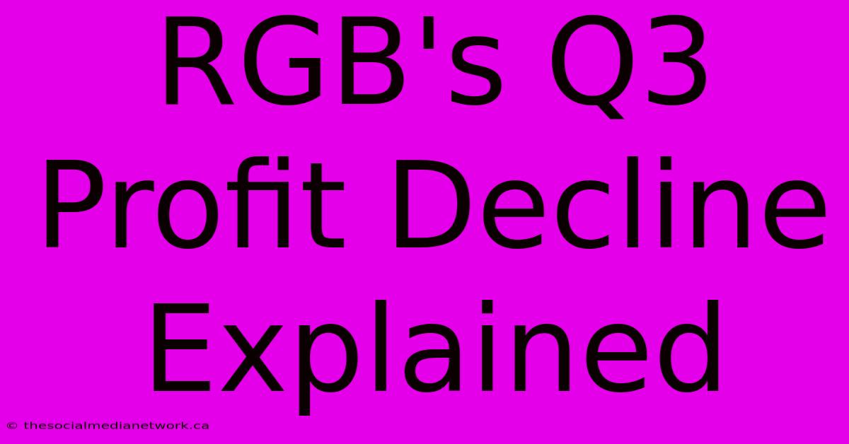 RGB's Q3 Profit Decline Explained