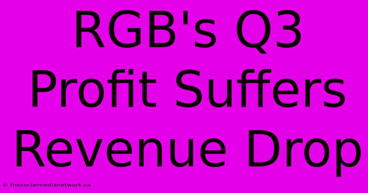 RGB's Q3 Profit Suffers Revenue Drop