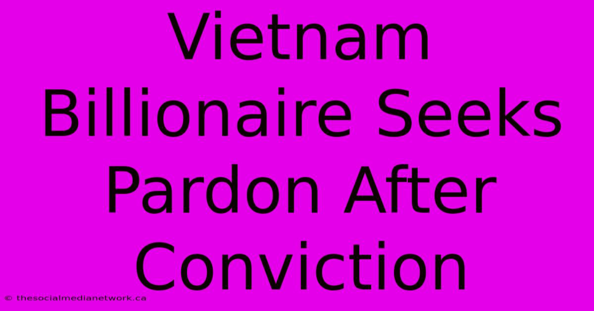 Vietnam Billionaire Seeks Pardon After Conviction