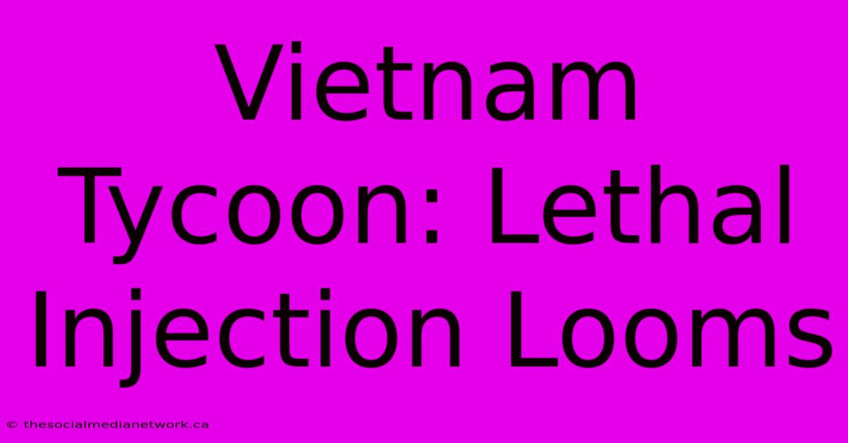 Vietnam Tycoon: Lethal Injection Looms